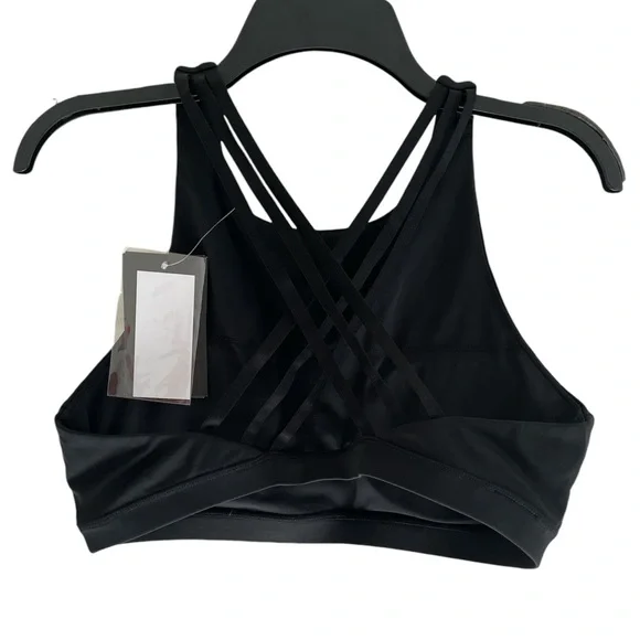Women’s Flag Nor Fail Black Vivid Sports Bra - Picture 3 of 7
